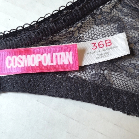 Cosmopolitan light Fantastic grey lace wire bra size (36)B - Picture 4 of 8